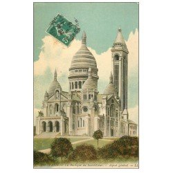 carte postale ancienne PARIS 18. Le Sacré-Coeur de Montmartre 1915