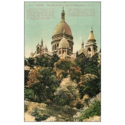 carte postale ancienne PARIS 18. Le Sacré-Coeur de Montmartre 1933