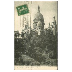 carte postale ancienne PARIS 18. Le Sacré-Coeur de Montmartre 25