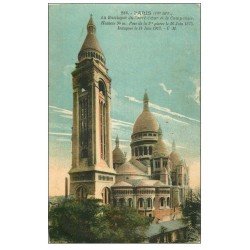 carte postale ancienne PARIS 18. Le Sacré-Coeur de Montmartre 256