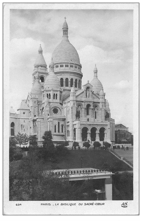 carte postale ancienne PARIS 18. Le Sacré-Coeur de Montmartre 634
