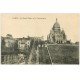 carte postale ancienne PARIS 18. Le Sacré-Coeur de Montmartre Funiculaire 1918
