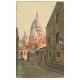 carte postale ancienne PARIS 18. Le Sacré-Coeur de Montmartre Rue Chevalier-de-la-Barre