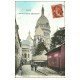 carte postale ancienne PARIS 18. Le Sacré-Coeur de Montmartre Rue de la Barre 1907
