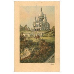 carte postale ancienne PARIS 18. Le Sacré-Coeur de Montmartre. Yvon