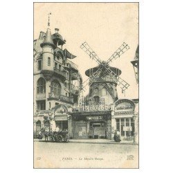 carte postale ancienne PARIS 18. Moulin Rouge Place Blanche Music-Hall 172