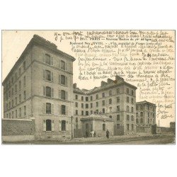 carte postale ancienne PARIS 18. Nouveau Bastion du 76° de ligne Boulevard Ney