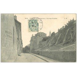 carte postale ancienne PARIS 18. Rue Cortot 1906