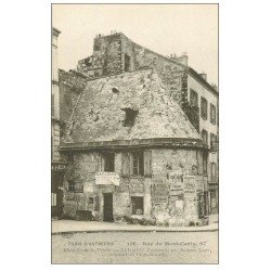 carte postale ancienne PARIS 18. Rue du Mont-Cenis Chapele Trinité