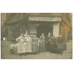 PARIS 18. Superbe et Rare Carte Photo 1907. Commerce vers la Rue de Glignancourt. Cacao Van Houten