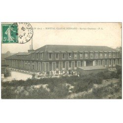 carte postale ancienne PARIS 19 . Hôpital Hôpitaux. Claude Bernard Avenue Porte Aubervilliers Sevice Généraux 1908