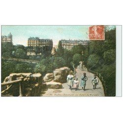 PARIS 19. Buttes Chaumont. Chemin du Belvédére 1909