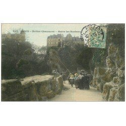 PARIS 19. Buttes Chaumont. Entre les Rochers 1907