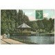 carte postale ancienne PARIS 19. Buttes Chaumont. Kiosque de Musique 1907