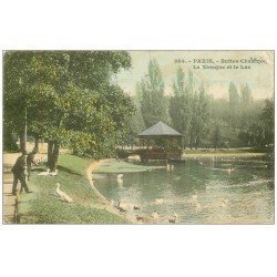 PARIS 19. Buttes Chaumont. Kiosque et Lac