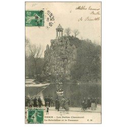 PARIS 19. Buttes Chaumont. Le Passeur et Belvédére 1908