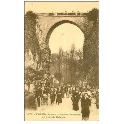 PARIS 19. Buttes Chaumont. Le Pont de Briques 1270