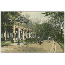 carte postale ancienne PARIS 19. Buttes Chaumont. Le Restaurant