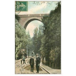 PARIS 19. Buttes Chaumont. Pont de brique 1907