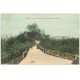 carte postale ancienne PARIS 19. Buttes Chaumont. Pont fatal et Belvédére