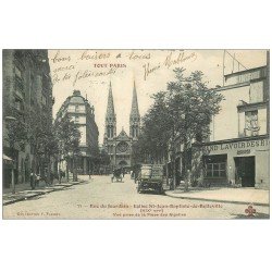 PARIS 19. Grand Lavoir Rue du Jourdain 1905. Collection Fleury