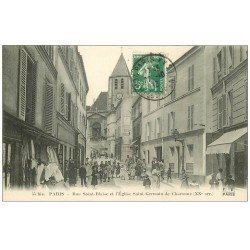 PARIS 20. Rue Saint-Blaise Eglise Saint-Germain de Charonne 1913