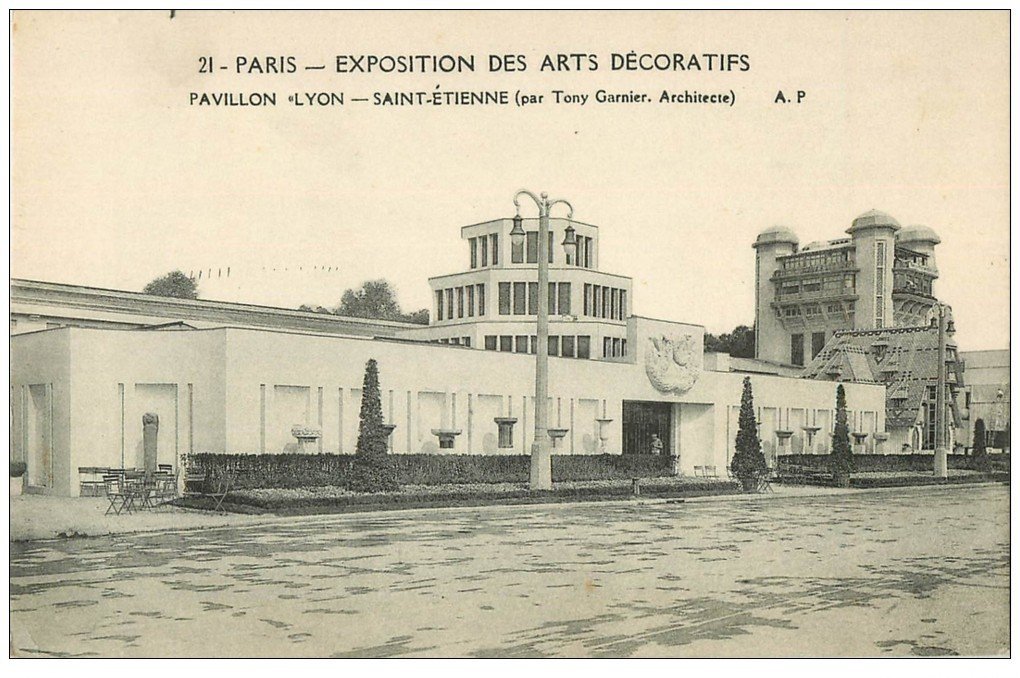 PARIS EXPOSITION DES ARTS DECORATIFS 1925. Pavillon Lyon Saint-Etienne