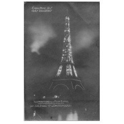 carte postale ancienne PARIS EXPOSITION DES ARTS DECORATIFS 1925. Tour Eiffel