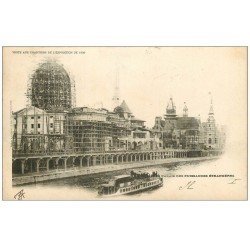 PARIS EXPOSITION UNIVERSELLE 1900. Chantiers Puissances Etrangères. Timbre 5 centimes 1900 + Timbre Taxe 10 cts