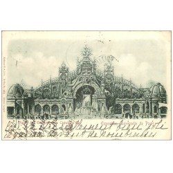 carte postale ancienne PARIS EXPOSITION UNIVERSELLE 1900. Electricité et Château d'Eau. Timbre 10 centimes 1900