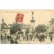 carte postale ancienne 10 TROYES. Bourse du Travail 1911 et Monument aux Bienfaiteurs