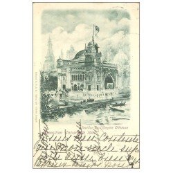 carte postale ancienne PARIS EXPOSITION UNIVERSELLE 1900. Empire Ottoman. Timbre 10 centimes 1900