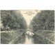 carte postale ancienne 10 TROYES. Canal de Haute-Seine 1915. Péniche