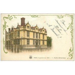 carte postale ancienne PARIS EXPOSITION UNIVERSELLE 1900. Pavillon Britannique