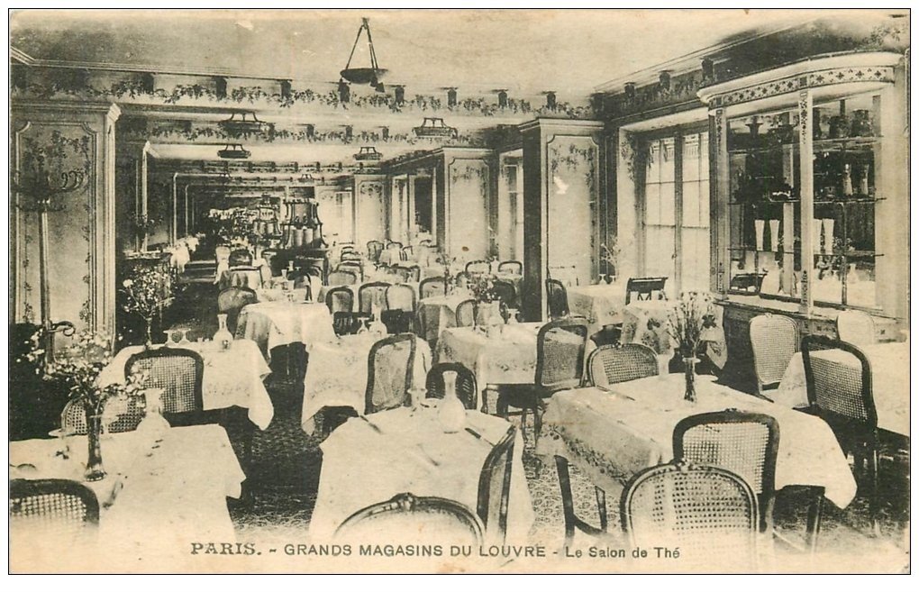 PARIS 01 Grands Magasins du Louvre. Salon de Thé 1930