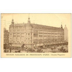 carte postale ancienne PARIS I°. Grands Magasins du Printemps. Carte correspondance 1923