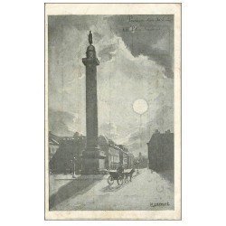 carte postale ancienne PARIS I°. La Place Vendôme. Publicité Comptoir Cardinet