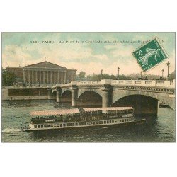 PARIS 01 Le Pont Concorde Chambre Députés. Bateau Mouche DUBONNET