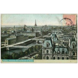 carte postale ancienne PARIS I°. Les 9 Ponts 1906