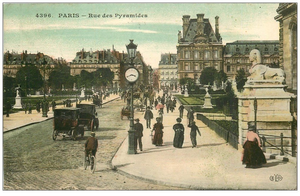 PARIS 01. Rue des Pyramides 1910