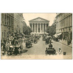 PARIS 01. Rue Royale Transport Hippomobile à Impériale 1906