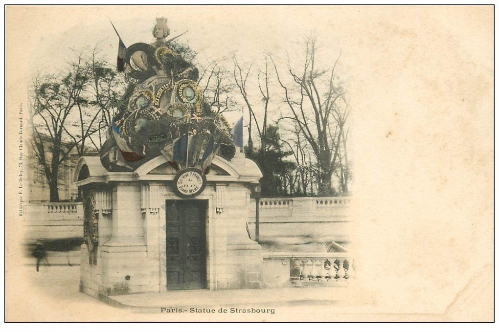 PARIS 01. Statue de Strasbourg vers 1900
