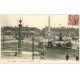 carte postale ancienne PARIS I°. Travaux de Chaussée Place de la Concorde 1907