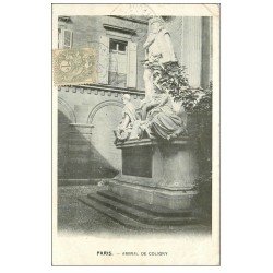 PARIS 01. Amiral Coligny. Timbre 1 centime 1903