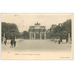carte postale ancienne PARIS Ier. Carrousel Arc Triomphe 1906