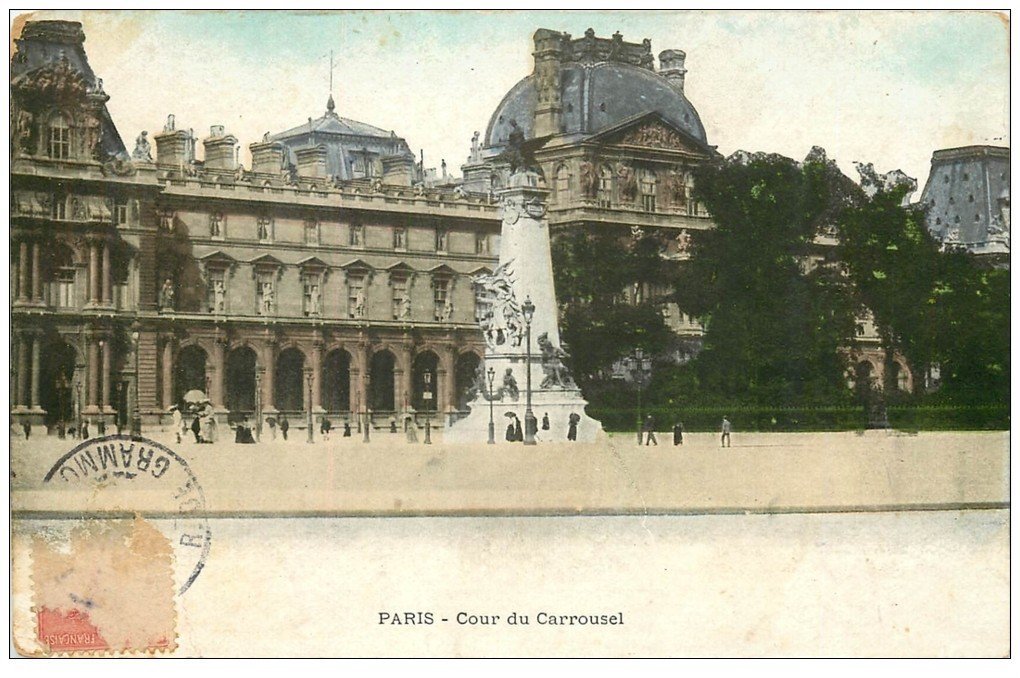 PARIS 01 Cour du Carrousel 1907