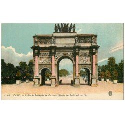 PARIS 01. Cour du Carrousel 1918 Arc Triomphe