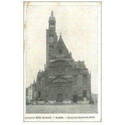 carte postale ancienne PARIS Ier. Eglise Saint-Etienne-du-Mont. Le Petit Journal