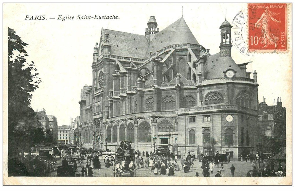 PARIS 01 Eglise Saint-Eustache 1907