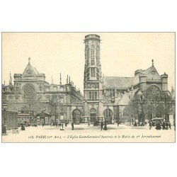 carte postale ancienne PARIS Ier. Eglise Saint-Germain l'Auxerrois. Edition Unic 113